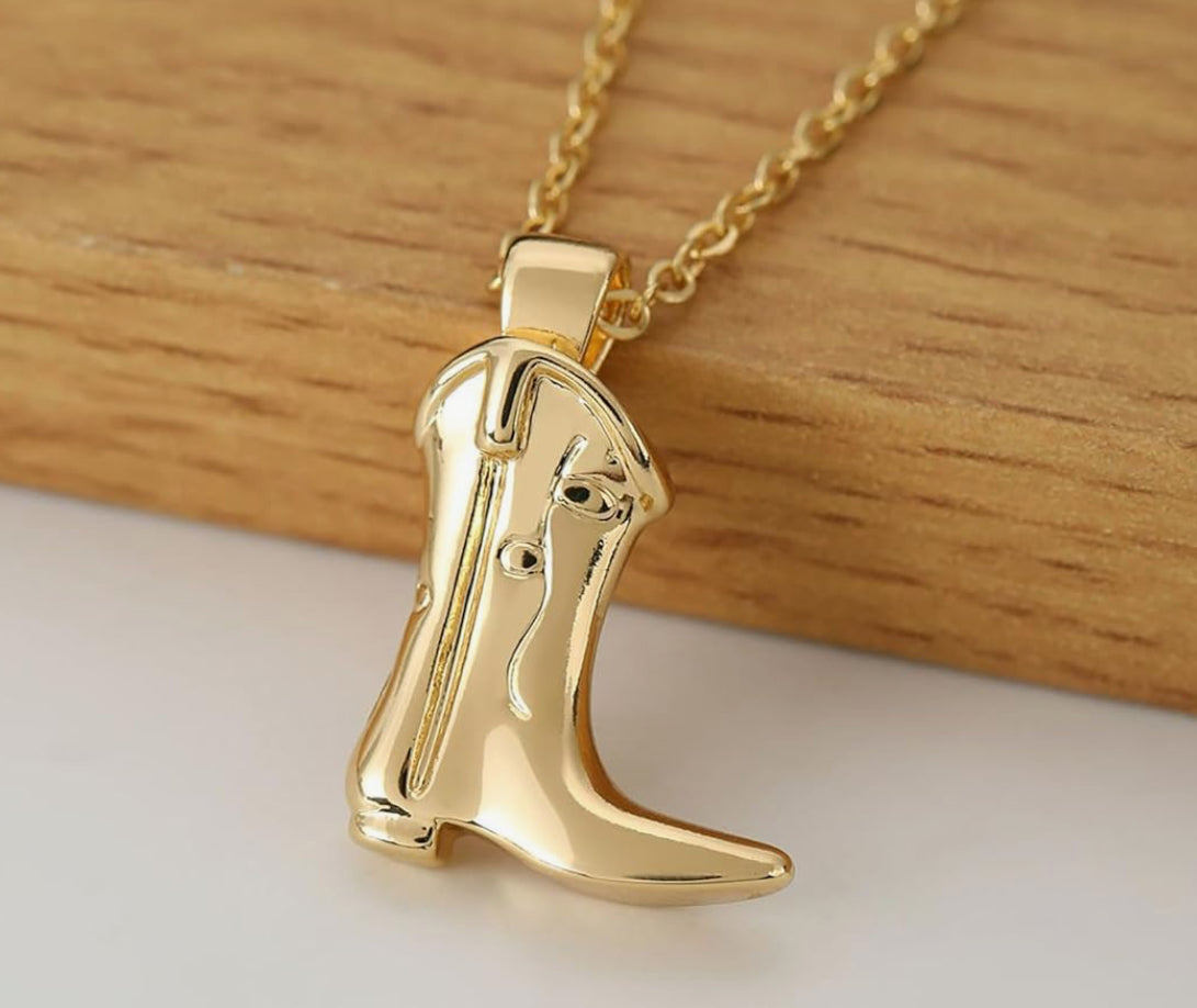 Cowboy Boot Necklace